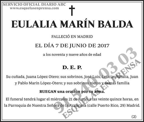 Euralia Marín Balda